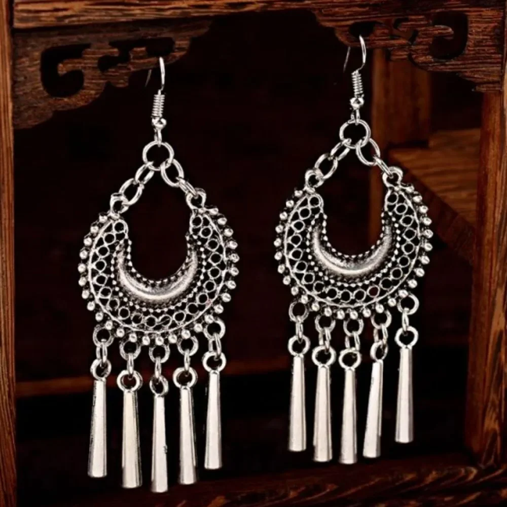 bohemian drop earrings A378